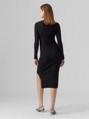 Vero Moda Dámske šaty VMGLORY Bodycon Fit 10291686 Black (Veľkosť M)