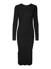 Vero Moda Dámske šaty VMGLORY Bodycon Fit 10291686 Black (Veľkosť M)