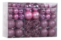 Tutumi Sada baniek CHARLOTTE 100 ks mix druhov fialovo-ružová