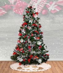 Tutumi Sada vianočných ozdôb BOMBKI 30 ks mix druhov strieborná a biela
