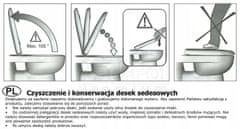 CERSANIT Mito Red, toaletné sedátko z polypropylénu pre WC kombi, biela, TK001-008