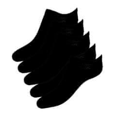 Northix Členkové ponožky bavlnené - čierne - 5 -balenie - veľ. 41-45 