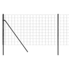 Vidaxl Drôtený plot antracitový 1,1x10m pozinkovaná oceľ