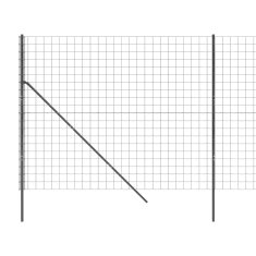 Vidaxl Drôtený plot antracitový 1,8x10 m pozinkovaná oceľ