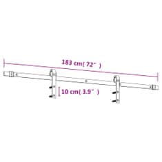 Vidaxl Posuvné dvere so sadou kovania 80x210 cm borovicový masív