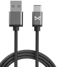 Ghostek Kábel - NRGline USB-C 1,8m , Black/Graphite (GHOCBL008)