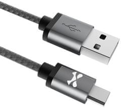 Ghostek Kábel - NRGline Micro USB 0,9m , Black/Graphite (GHOCBL028)