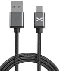 Ghostek Kábel - NRGline Micro USB 0,9m , Black/Graphite (GHOCBL028)