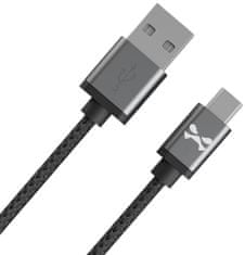 Ghostek Kábel - NRGline Micro USB 0,9m , Black/Graphite (GHOCBL028)