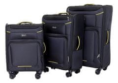 T-class® Sada 3 cestovných kufrov 933, čierna