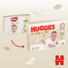 Huggies Extra Care plienky jednorazové 3 (6-10 kg) 72 ks