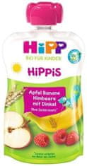 HiPP iS BIO Jablko, banán, maliny, celozrnné obilniny 100g, 12m+