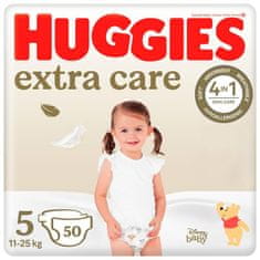 Huggies Extra Care plienky jednorazové 5 (12-17 kg) 50 ks