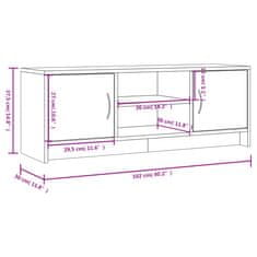 Vidaxl TV skrinka čierna 102x30x37,5 cm kompozitné drevo