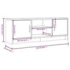 Vidaxl TV skrinka dub sonoma 102x30x37,5 cm, kompozitné drevo