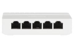 Hikvision switch DS-3E0505D-E/ 5x port/ 10/100 Mbps RJ45 ports/ 1 Gbps/ napájanie 5 VDC, 0.6 A