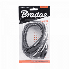 Bradas Elastické sťahovacie úchyty nastaviteľné, 40-80cm, sada 6ks BUNGEE CORD REGULATED BR-BCR-05SET1GY-B