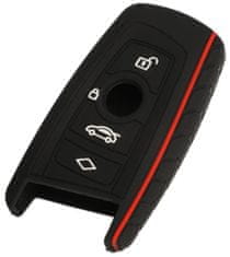 UNI Silikónový obal na kľúčik BMW F10 F20 F30 Z4 X1 X3 X4 M1 M2 M3 1 2 3 5 7 SERIES červeno-černý