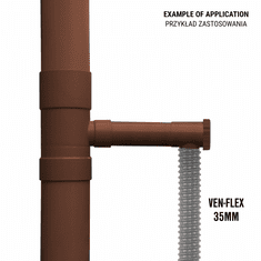 Bradas Zberač dažďovej vody s ventilom 90mm, hnedý BR-IBCLZ1-090-BR