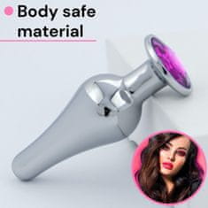 Sensual  Anal plug Diamond 10 cm grafit