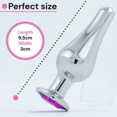 Sensual  Anal plug Diamond 10 cm grafit