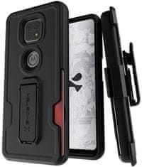 Ghostek Púzdro Iron Armor3 Black Rugged Case + Holster for Moto G Power 2021 (GHOCAS2785)