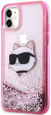 Karl Lagerfeld Kryt iPhone 11 / XR pink hardcase Glitter Choupette Head (KLHCN61LNCHCP)