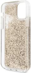 Karl Lagerfeld Kryt iPhone 11 6,1" gold hardcase Liquid Glitter Karl&Choupette (KLHCN61KCGLGO)