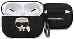 Karl Lagerfeld Kryt KLACAPSILGLBK AirPods Pro cover black Silicone Ikonik (KLACAPSILGLBK)