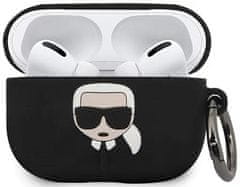 Karl Lagerfeld Kryt KLACAPSILGLBK AirPods Pro cover black Silicone Ikonik (KLACAPSILGLBK)