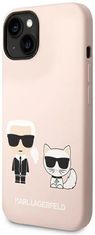 Karl Lagerfeld Kryt KLHMP14MSSKCI iPhone 14 Plus 6,7" hardcase light pink Silicone Karl & Choupette Magsafe (KLHMP14MSSKCI)