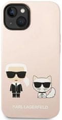 Karl Lagerfeld Kryt KLHMP14MSSKCI iPhone 14 Plus 6,7" hardcase light pink Silicone Karl & Choupette Magsafe (KLHMP14MSSKCI)