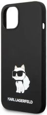 Karl Lagerfeld Kryt iPhone 14 6,1" hardcase black Silicone Choupette (KLHCP14SSNCHBCK)