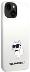 Karl Lagerfeld Kryt iPhone 14 6,1" hardcase white Silicone Choupette MagSafe (KLHMP14SSNCHBCH)