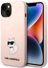 Karl Lagerfeld Kryt iPhone 14 6,1" hardcase pink Silicone Choupette (KLHCP14SSNCHBCP)