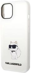 Karl Lagerfeld Kryt iPhone 14 6,1" hardcase white Silicone Choupette (KLHCP14SSNCHBCH)