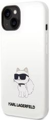 Karl Lagerfeld Kryt iPhone 14 6,1" hardcase white Silicone Choupette (KLHCP14SSNCHBCH)