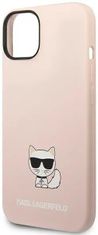 Karl Lagerfeld Kryt KLHCP14SSLCTPI iPhone 14 6,1" hardcase light pink Silicone Choupette Body (KLHCP14SSLCTPI)