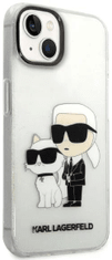 Karl Lagerfeld Kryt iPhone 14 6,1" transparent hardcase IML GLIT NFT Karl&Choupette (KLHCP14SHNKCTGT)