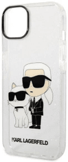 Karl Lagerfeld Kryt iPhone 14 6,1" transparent hardcase IML GLIT NFT Karl&Choupette (KLHCP14SHNKCTGT)