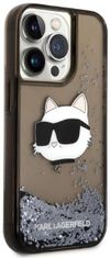 Karl Lagerfeld Kryt iPhone 14 Pro Max 6,7" black hardcase Glitter Choupette Head (KLHCP14XLNCHCK)