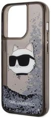 Karl Lagerfeld Kryt iPhone 14 Pro Max 6,7" black hardcase Glitter Choupette Head (KLHCP14XLNCHCK)