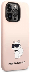 Karl Lagerfeld Kryt iPhone 14 Pro Max 6,7" hardcase pink Silicone Choupette (KLHCP14XSNCHBCP)