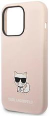 Karl Lagerfeld Kryt KLHCP14XSLCTPI iPhone 14 Pro Max 6,7" hardcase light pink Silicone Choupette Body (KLHCP14XSLCTPI)