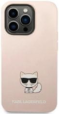 Karl Lagerfeld Kryt KLHCP14XSLCTPI iPhone 14 Pro Max 6,7" hardcase light pink Silicone Choupette Body (KLHCP14XSLCTPI)