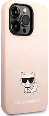 Karl Lagerfeld Kryt KLHCP14XSLCTPI iPhone 14 Pro Max 6,7" hardcase light pink Silicone Choupette Body (KLHCP14XSLCTPI)