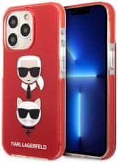 Karl Lagerfeld Kryt KLHCP13LTPE2TR iPhone 13 Pro / 13 6,1" hardcase red Karl&Choupette Head (KLHCP13LTPE2TR)