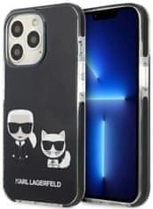 Karl Lagerfeld Kryt KLHCP13LTPEKCK iPhone 13 Pro / 13 6,1" hardcase black Karl&Choupette (KLHCP13LTPEKCK)