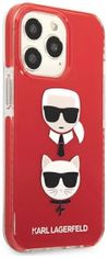 Karl Lagerfeld Kryt KLHCP13LTPE2TR iPhone 13 Pro / 13 6,1" hardcase red Karl&Choupette Head (KLHCP13LTPE2TR)