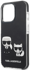 Karl Lagerfeld Kryt KLHCP13LTPEKCK iPhone 13 Pro / 13 6,1" hardcase black Karl&Choupette (KLHCP13LTPEKCK)